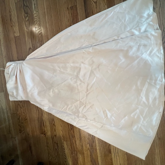 Michaelangelo Light Pink Satin Maxi Dress - Picture 6 of 12